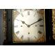 Spectacular Ebony and Bronze Bracket Clock with Triple Sounder. England, XIX Century