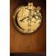 Elegant Clock Set with Wood and Brass Candlesticks. France, 1900s