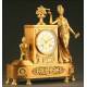 Mantel Clock, Gilt Bronze, France, Circa 1875.