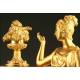 Mantel Clock, Gilt Bronze, France, Circa 1875.
