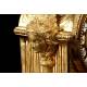 Antique French Mantel Clock in Gilt Bronze. S.XIX.