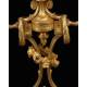 Antique French Mantel Clock in Gilt Bronze. S.XIX.