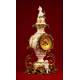 Decorative Baroque Pendulum Mantel Clock in Metal and Bronze. S.XIX.