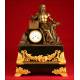 Great French Monumental Clock in Marble and Bronze. Last third of XIX Century. Working