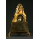 Precious French Clock in Gilded Bronze. 1st Half s. XIX. Well preserved and working