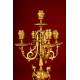 Precioso Reloj de Sobremesa Francés con Candelabros de Bronce. Fabricado en 1870. Funciona Bien
