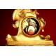 Decorativo Reloj de Sobremesa en Bronce Dorado. Segunda mitad s. XIX.