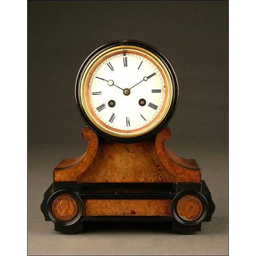 Small Japy Fils Drum Clock. 1920's-30's. Working.