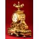 Magnificent French Bronze Mantel Clock. S.XIX