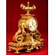 Magnificent French Bronze Mantel Clock. S.XIX