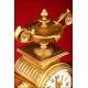 Magnificent French Bronze Mantel Clock. S.XIX