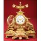 Magnificent French Bronze Mantel Clock. S.XIX