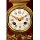 Magnificent French Bronze Mantel Clock. S.XIX