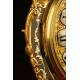 Impressive Boulle Mantel Clock in Tortoiseshell, S.XIX.