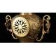 Antique French Bronze Clock with Garnish. 19th Century.