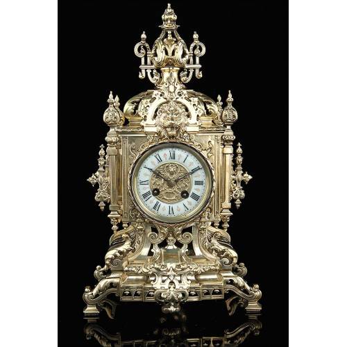 French Bronze Clock, S. XIX