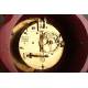 Atractivo Reloj de Sobremesa con Ménsula de Pared. Francia, Años 30 del Siglo XX. Funcionando