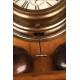 Wood and Metal Boat Alarm Clock. 1950's. In Good Condition and Working