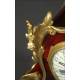 Magnificent French Bronze and Tortoise Shell Clock. Circa 1870, Working