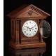 Reloj de Péndulo Junghans de Sobremesa con Sonería Westminster. Alemania, 1900. Funcionando.