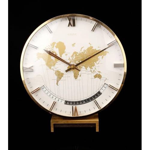 Elegant Kienzle Automatic Clock with International Time. Germany, 1960s