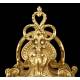 Antique Mantel Clock and Candlestick Set. France, 1900