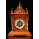 Wooden Mantel Clock in Neoclassical Style. Germany, Circa 1900