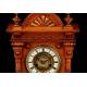 Wooden Mantel Clock in Neoclassical Style. Germany, Circa 1900