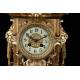 Elegant Bronze Mantel Clock. France, XIX Century. Working