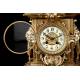 Elegant Bronze Mantel Clock. France, XIX Century. Working