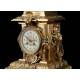 Elegant Bronze Mantel Clock. France, XIX Century. Working