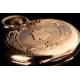 Beautiful 14K Gold Ladies Pocket Watch. Switzerland, Circa 1890. In Original Case