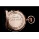 Beautiful 14K Gold Ladies Pocket Watch. Switzerland, Circa 1890. In Original Case