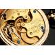 Exclusivo Reloj Americano de Bolsillo Hampden, 1889. Chapado en Oro y Grabado. Funcionando