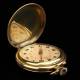 Antiguo Reloj de Bolsillo de Metal Dorado, Año 1890. Muy Bien Conservado y Funcionando