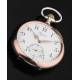 Reloj de Bolsillo Longines Fabricado en Plata Maciza en 1901. En Perfecto Funcionamiento