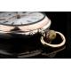 Precioso Reloj de Bolsillo Alemán de Plata Maciza, Circa 1900. En Muy Buen Estado y Funcionando