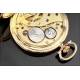 Bello Reloj de Bolsillo Alemán Chapado en Oro. Años 40 del Siglo XX. En Perfecto Estado de Funcionamiento