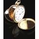 Reloj de Bolsillo Chapado en Oro. Mediados del Siglo XX. Muy Bien Conservado