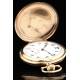 Reloj de Bolsillo Chapado en Oro. Mediados del Siglo XX. Muy Bien Conservado