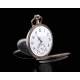 Elegant Swiss Solid Silver Pocket Watch. Manufactured Circa 1900. Working