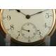 Impresionante Reloj de Bolsillo Waltham de 1903. En Oro Macizo de 14 Kilates y Funcionando