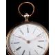 Precioso Reloj Suizo de Plata Maciza Fabricado en 1850. Antiguo y Bien Conservado. En Funcionamiento