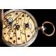 Precioso Reloj Suizo de Plata Maciza Fabricado en 1850. Antiguo y Bien Conservado. En Funcionamiento