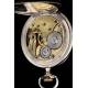 Reloj de Bolsillo de Plata Marca Omega del Año 1900. En Muy Buen Estado y Funcionando Perfectamente