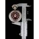 Hermoso Reloj de Plata Maciza Labrado a Mano, Fabricado en Suiza en 1890. Funcionando Muy Bien