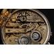 Hermoso Reloj de Plata Maciza Labrado a Mano, Fabricado en Suiza en 1890. Funcionando Muy Bien