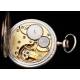 Precioso Reloj Omega Fabricado en Plata Maciza. Año 1910. En Buen Estado de Conservación y Funcionando