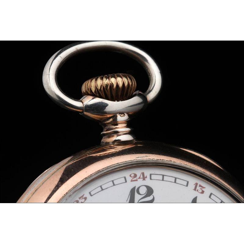 Longines equestrian 18k gold pocket watch store