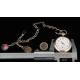 Reloj de Bolsillo Suizo de Plata Maciza, Fabricado en el Siglo XIX. Labrado y Funcionando